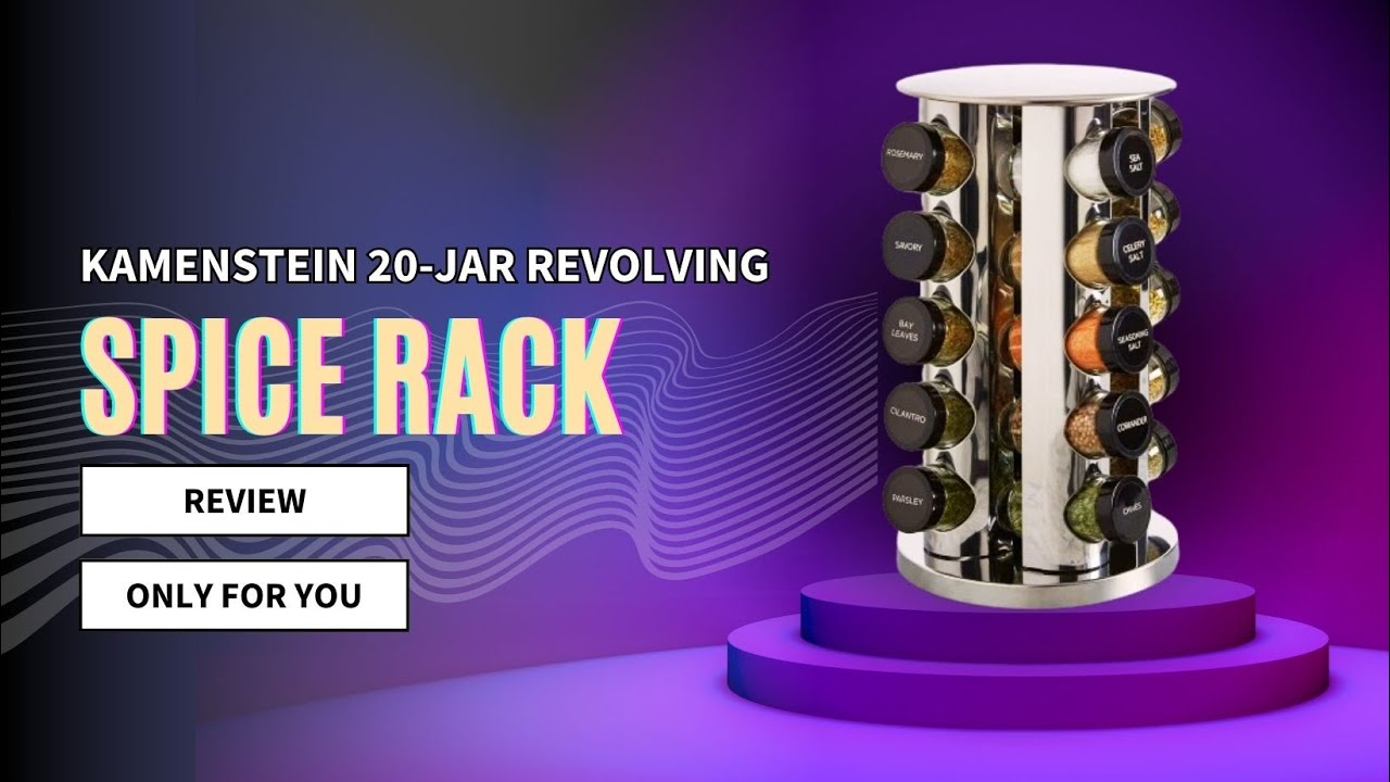Revolutionize Your Kitchen Kamenstein 20 Jar Revolving Spice Rack
