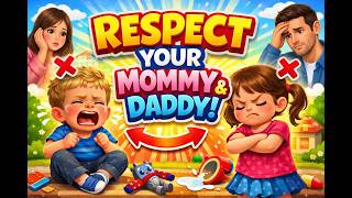 CHILDREN OBEY YOUR PARENTS ‼️ | WELL-BEHAVED KIDS - RESPECTFUL KIDS - KIDS BIBLE LESSON | BIBLE SONG