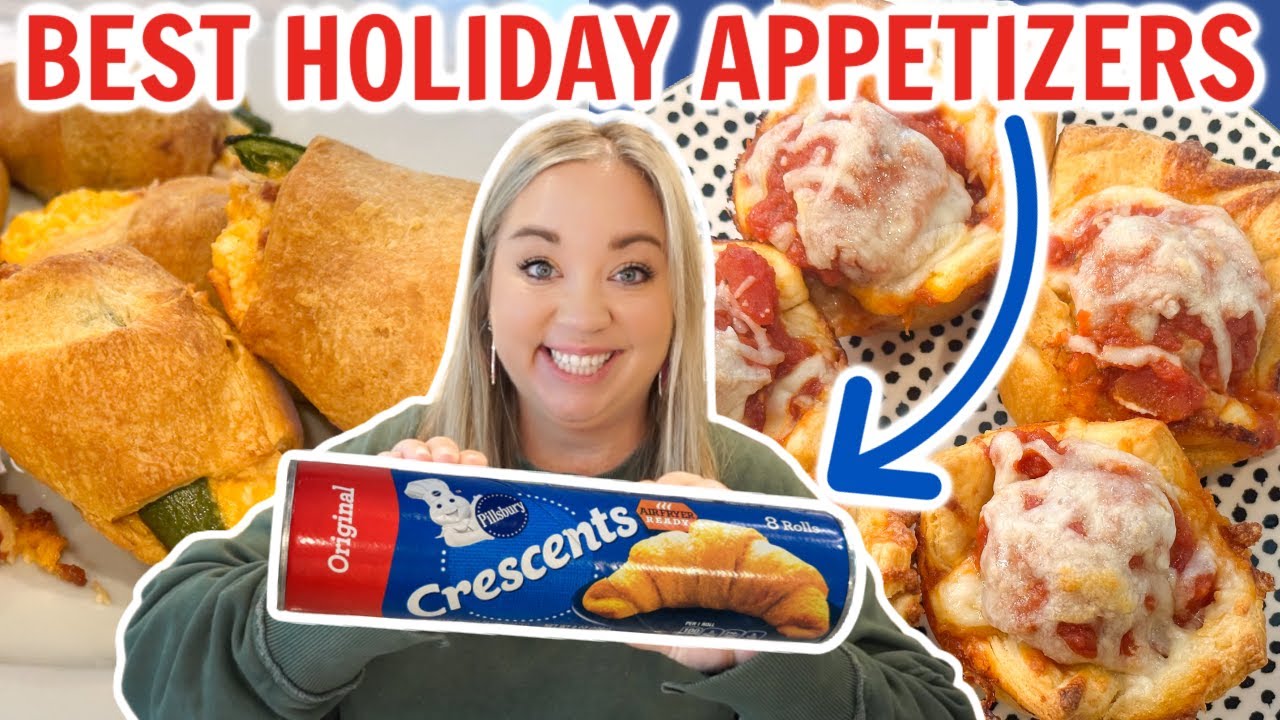 4 OF THE BEST HOLIDAY APPETIZERS USING CRESCENT ROLL DOUGH | THESE WERE ...