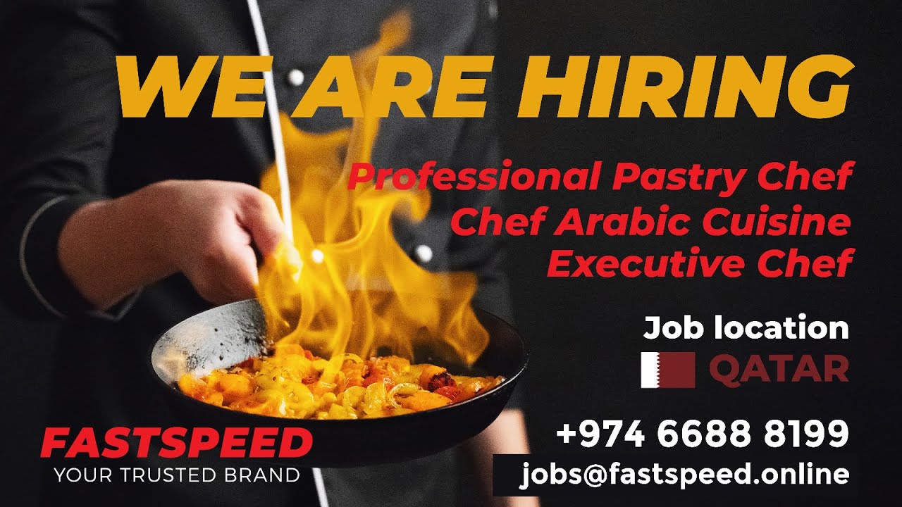 Hiring Hospitality Jobs In Qatar Chef Jobs In Qatar [ WhatsApp