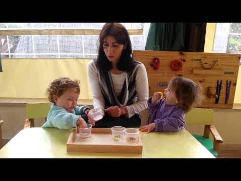 תרגיל מונטסורי בנושא חוש הטעם לפעוטות  Montessori sense of taste