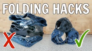 Ingenious Clothing Folding Hacks To Save Space