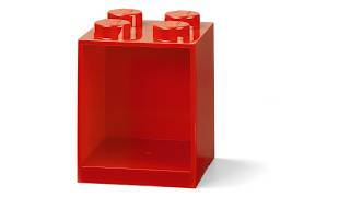 Lego 4-Stud Brick Shelf – Bright Red · 5006587 · Lego.com · 2026
