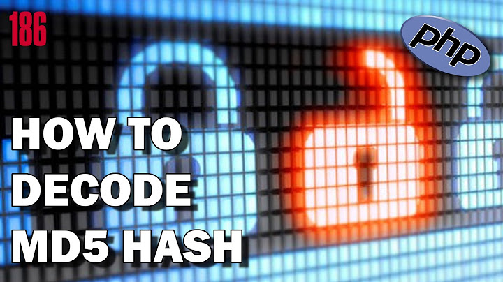 PHP How to decode MD5 Hash