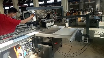 CNC panel saw 3800mm new design finished products testing video in the factory