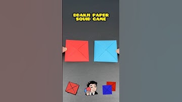 Ddakji How To Make Tutorial Paper Squid Game #ddakji #squidgame #origami #origamicraft #shorts