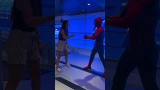 #rockpaperscissors against #spiderman