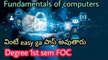 FOC Degree 1st sem ||Fundamentals of computers explained easy way ||Degree 1st sem