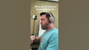 Writing a string quartet and trying to figure out bowings. Glad I work alone.