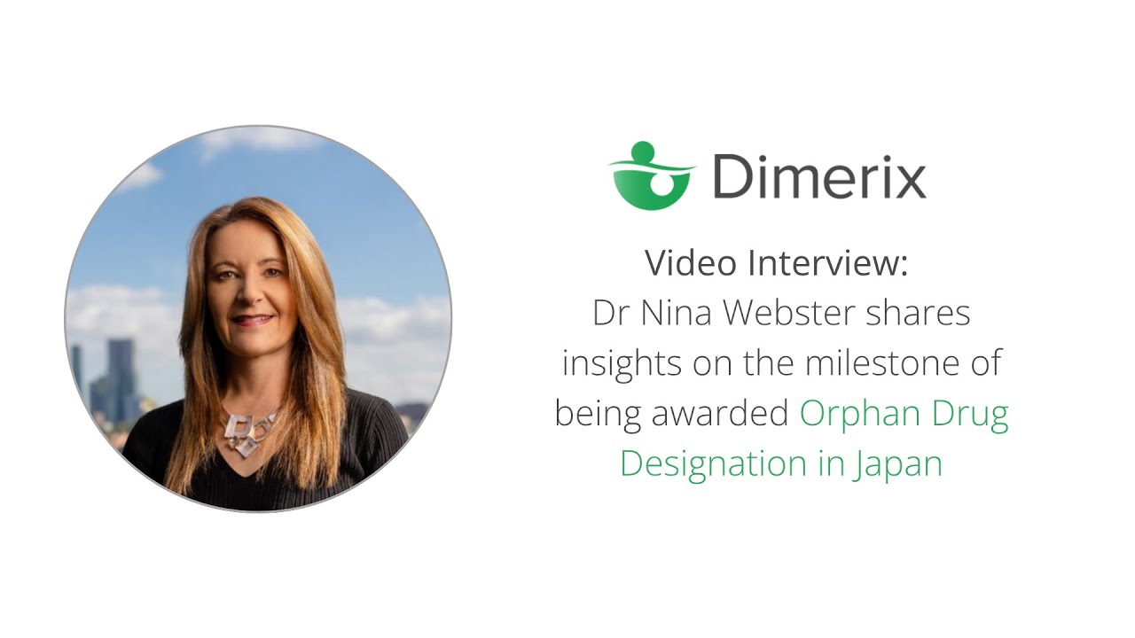Announcement: Dimerix (ASX:DXB) has received Orphan Drug Designation in Japan for DMX-200