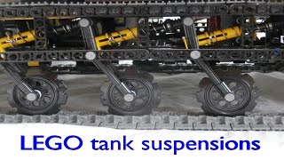 How to build LEGO tank suspensions