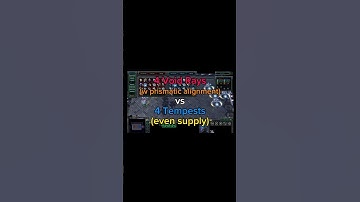 Who wins? 4 Void Rays (w prismatic alignment) vs. 4 Tempests (even supply) #sc2 #starcraft #blizzard