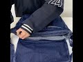 남녀 대용량 데님 크로스백 커플 캔버스 숄더백 캐주얼 여자 출근 통근 가방 학생 수업 가방
