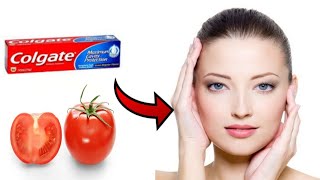 Mélangez le jus de tomate et le dentifrice et obtenez une peau blanche et lisse