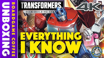 Transformers Deck Building Game 4K Unboxing