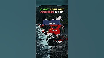 10 Most Populated Countries in Asia #viral #fyp #map #geography