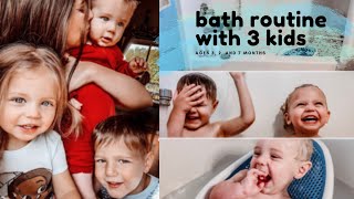 Bath Routine Solo With 3 Kids Bathtime Ditl Vlog Family Vlog Withlovekellie