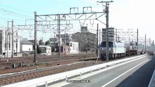 JR貨物　EF66 103号機が牽引する配6866ﾚ貨物列車（H27.8.7)