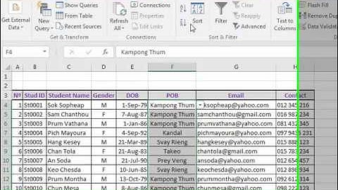 Excel Tuitorial Data Validation មេរៀនកុំព្យូទ័រ Data Validation