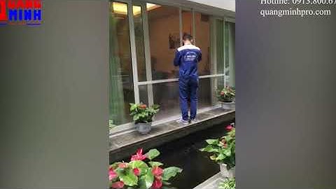 cửa lưới chống muỗi kiểu dáng lùa