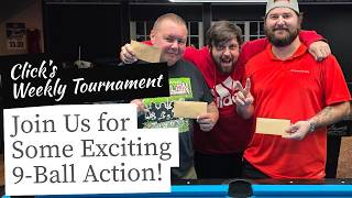 Clicks 9-Ball Tournament - Double Elimination - August 17, 2026