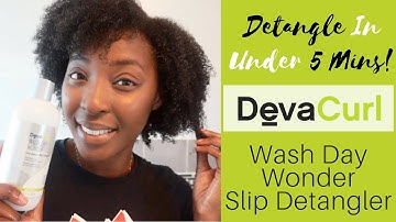 5 Min Detangling? | DevaCurl Wash Day Wonder Pre-Cleanse Slip Detangler For Kinky Hair #OwnWashDay