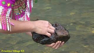 Really Amazing Fishing Video 2022: Dry Place Underground Monster Catching By Hand,