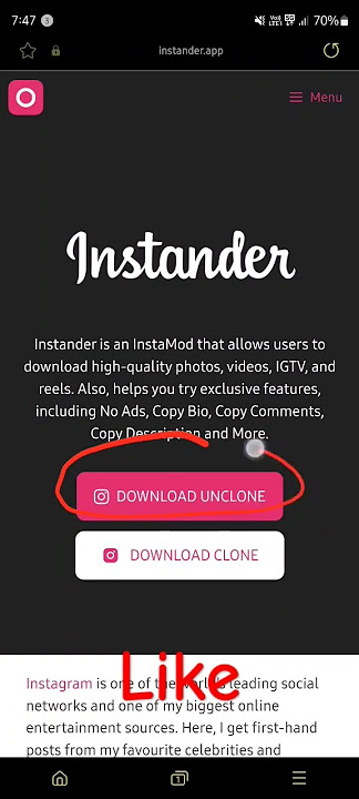 Instagram mod: Instander 18 #android #instagram #instander #mod #How to download