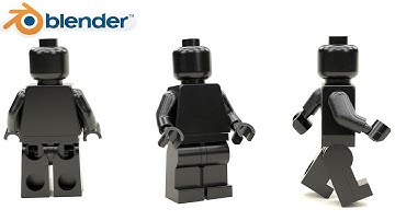 Lego Minifigure Walk Cycle in Blender 3D Stop Motion Animation