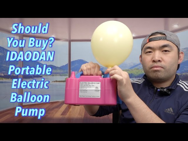 Electric Air Balloon Pump And Portable Inflator Dual Nozzle Balloon Machine  Tool