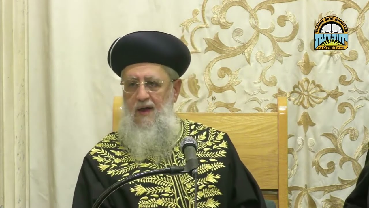 הרה"ג הרב דוד יוסף שליט"א