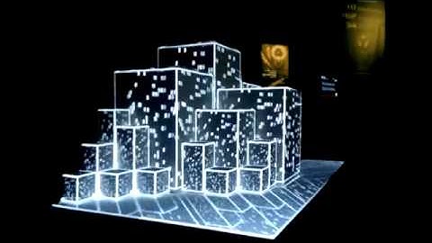 projection mapping on 3D cubes