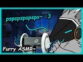 Furry asmr ear tapping and unintelligible whispering sleep aid 3