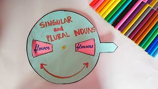 Singular-Plural words project | Singular plural nouns | School Project | English working model