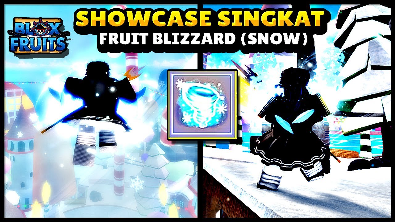 🔴 Showcase Blizzard Fruit !!  Blox Fruit Bizzard Fruit 