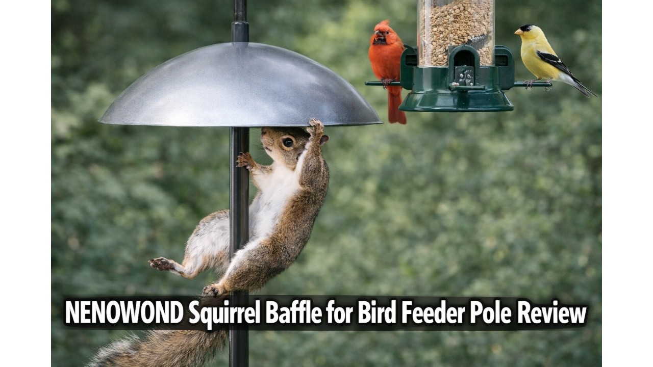 🐿️ NENOWOND Squirrel Baffle for Bird Feeder Pole Review 🌻