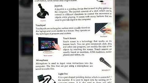 Input and Output devices class 4th Part 2