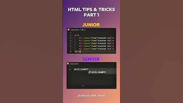 HTML Tips & Tricks Part 1 #html #css #webdevelopment #codecastshortswithshama