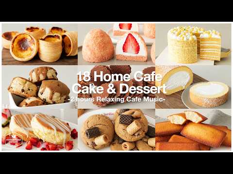 Cozy Home Cafe Cake & Dessert Baking with Relaxing Cafe Music | Cheesecake, Tiramisu, Scones