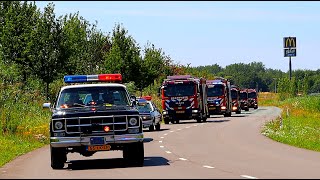Grote optochten van Brandweer, Politie en Amerikaanse hulpdiensten voor Brandweerdag Almere!