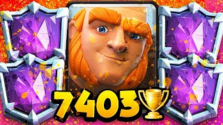 7,403 Trophies! #1 GIANT PLAYER in the WORLD's NEW DECK!