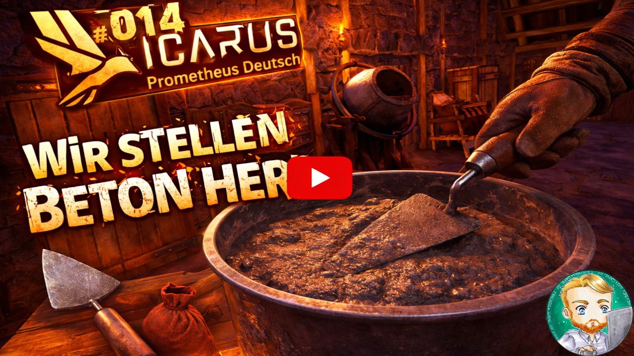 🔥 BETON-UPDATE! Wir sind in der Betonherstellung 💪 #014 ICARUS Prometheus Deutsch Gameplay