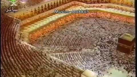 آيات من سورة (ال عمران ) تراويح ليلة 3  عام 1418 هجري الشيخ سعود الشريم 🌹