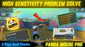 High Sensitivity Problem solve | Panda🐼 Mouse pro Control Senstivity solution | 3 Tips and Tricks