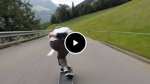 70 MPH -Raw Run In Switzerland Longboarding: Carving Up Cars