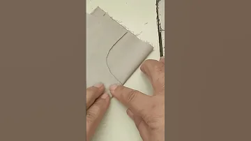 طريقة قص بطانة الرقبة أو السجاف 