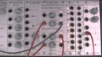 Doepfer A137-1 Wave Multiplier-Modulation with A149 Quantized/Stored Random Voltages Pt.2
