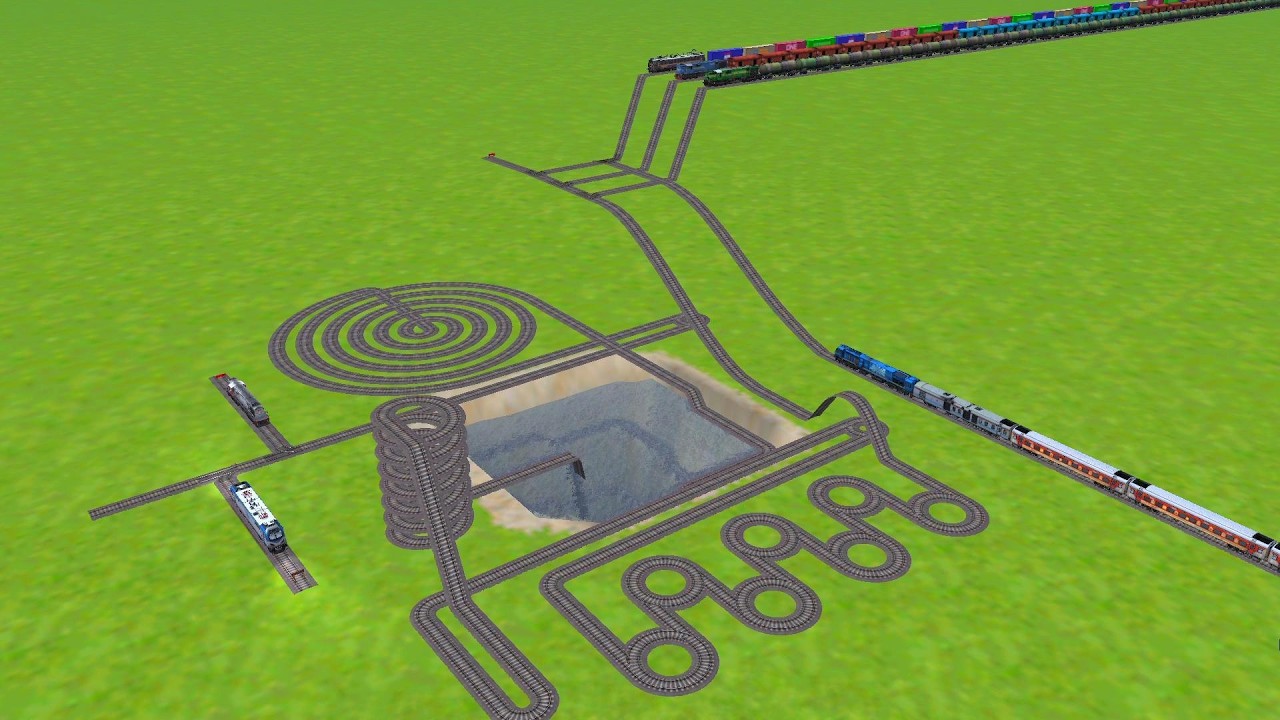 All Trains Crossing carefully by Zig Zag Risky Railroad Tracks Spring Circle Railroad Track |#trains