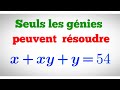 Comment rsoudre lquation xxyy  54