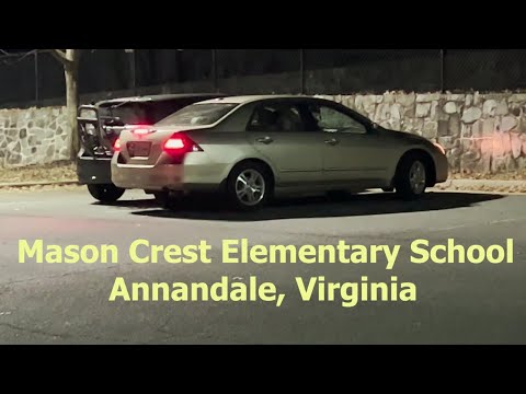 Drunk Driver or Idiot Driver? Mason Crest Elementary School Parking Lot @FairfaxNetwork